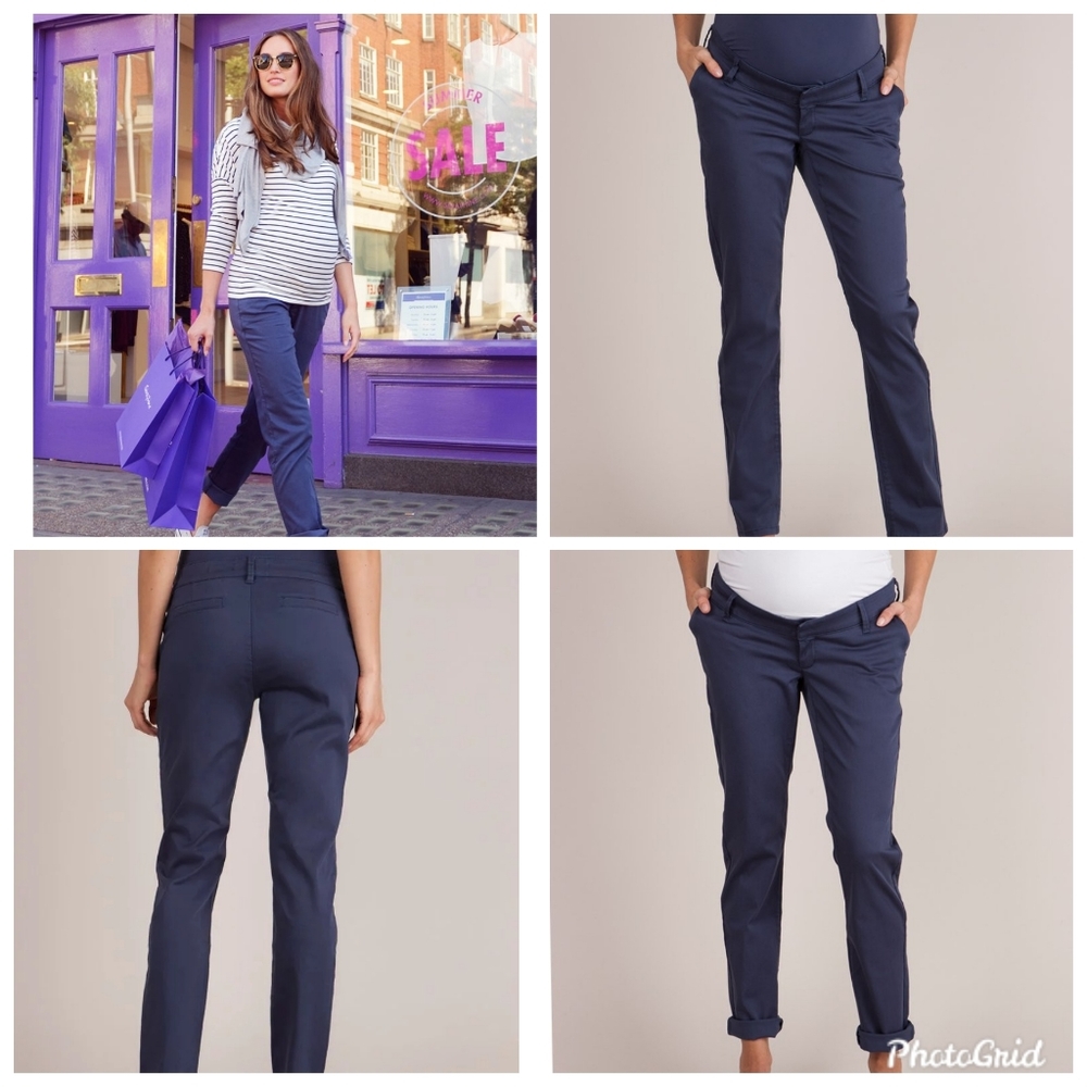 Brand NWT Seraphine Maternity Overbump Chino SZ 6